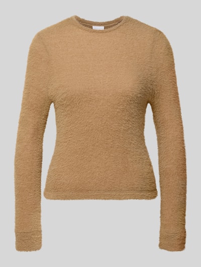 Jake*s Collection Shirt met lange mouwen en ribboorden Hazelnoot - 2