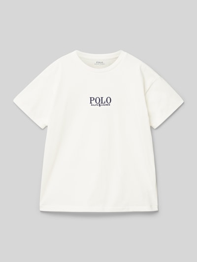 Polo Ralph Lauren Teens T-Shirt mit Label-Print Offwhite 1