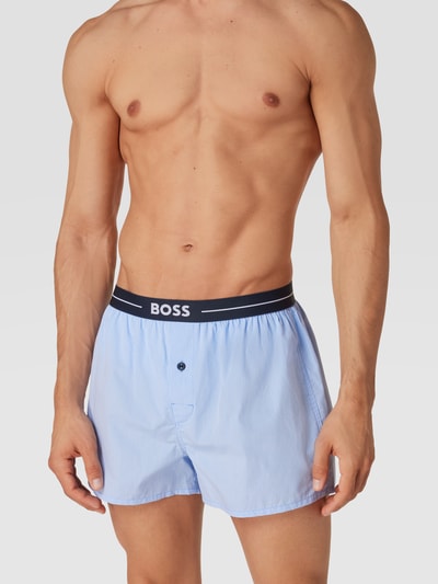 BOSS Boxershorts mit Label-Detail im 2er-Pack Hellblau 1