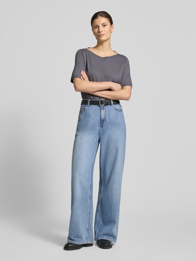 Marc O'Polo T-shirt o kroju regular fit z mieszanki lyocellu i bawełny Antracytowy 1