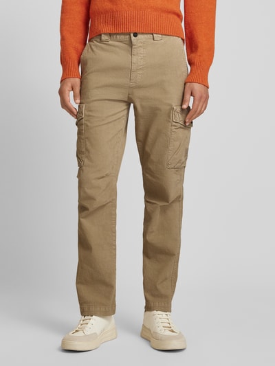 BOSS Orange Regular Fit Cargohose mit Teilungsnähten Modell 'Sista' Beige 4