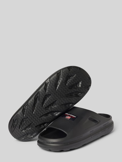 Polo Sport Slippers van leermix Zwart - 4