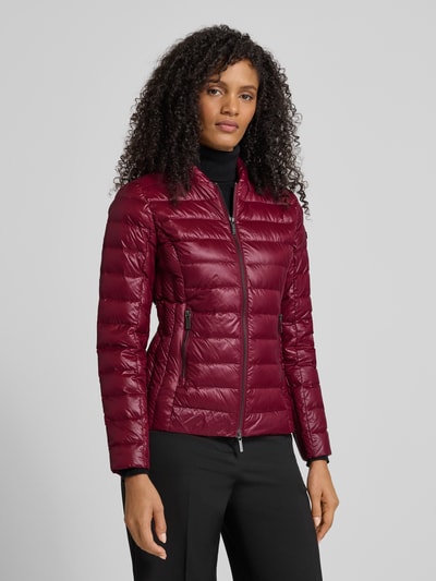 ARMANI EXCHANGE Kurtka puchowa o kroju shaped fit z kieszeniami zapinanymi na zamek błyskawiczny Bordowy 4