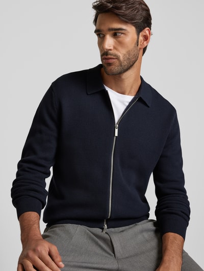 SELECTED HOMME Cardigan mit Umlegekragen Modell 'DANE' Dunkelblau 3