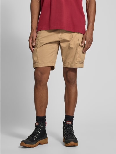 Napapijri Regular Fit Cargoshorts mit Label-Detail Modell 'N-DELINE' Beige 4