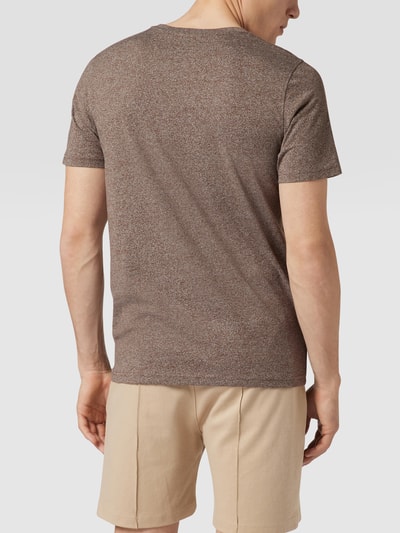 MCNEAL T-Shirt mit Label-Applikation Mittelbraun meliert 5