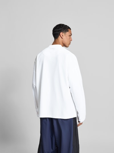 VETEMENTS Relaxed Fit Longsleeve mit Motiv-Print Weiss 5