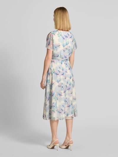 Christian Berg Cocktail Cocktailkleid mit Schlüsselloch-Ausschnitt Ecru 5