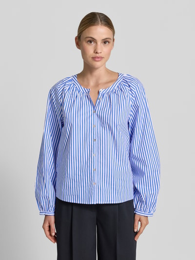 Christian Berg Woman Regular Fit Bluse mit Rundhalsausschnitt Royal 4
