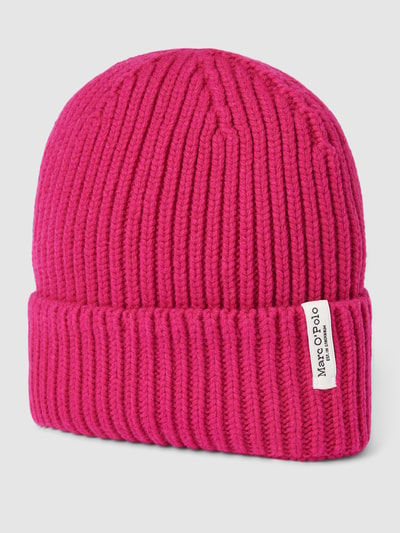 Marc O'Polo Beanie mit Label-Patch Pink 1