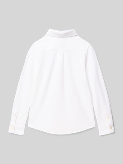 Polo Ralph Lauren Kids Regular Fit Freizeithemd mit Button-Down-Kragen Weiss 3
