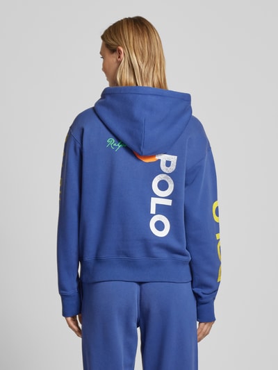 Polo Ralph Lauren Hoodie met labelprint Oceaanblauw - 5