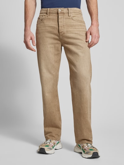 Tommy Jeans Regular Fit Jeans im 5-Pocket-Design Modell 'OTIS' Sand 4