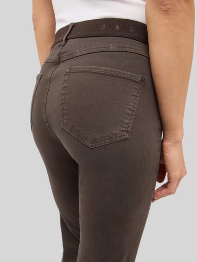 ANGELS jeansy o kroju slim fit z mieszanka bawełny model 'ORNELLA SPORTY' Ciemnobrązowy 3