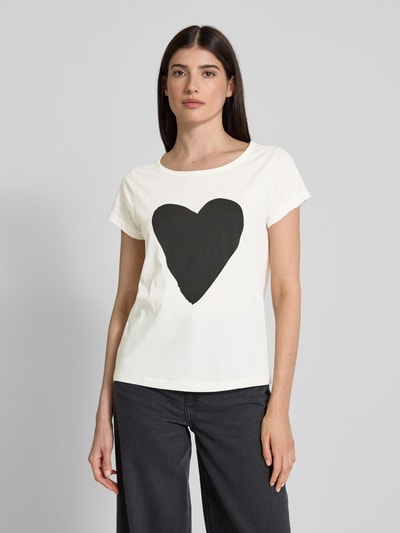 Marc O'Polo Regular Fit T-Shirt aus reiner Baumwolle Weiss 4