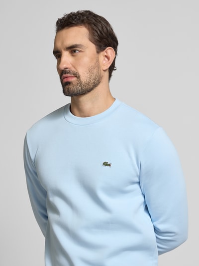Lacoste Regular Fit Sweatshirt aus Baumwoll-Mix Hellblau 3