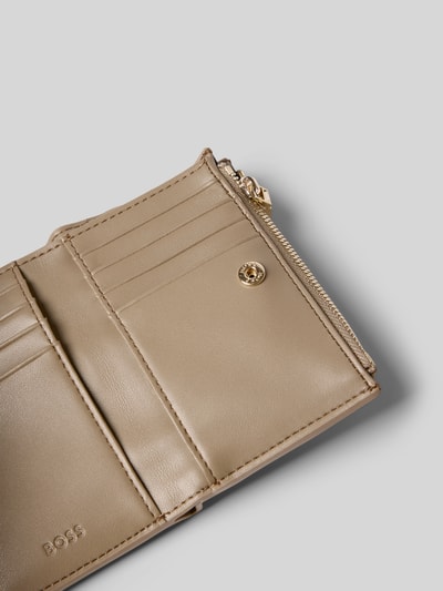 BOSS Portemonnaie mit Label-Detail Taupe 3