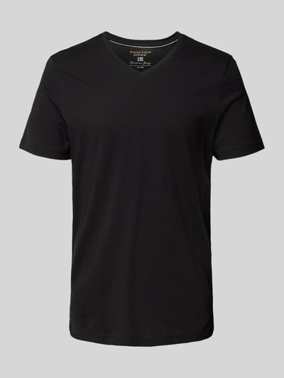 Christian Berg Men T-Shirt mit V-Ausschnitt Black 2