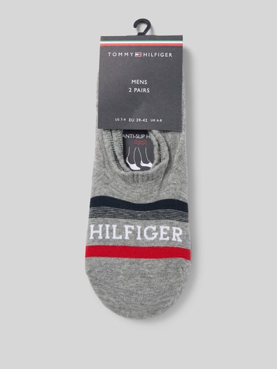 Tommy Hilfiger Füßlinge mit elastischem Rippenbündchen im 2er-Pack Mittelgrau Melange 3