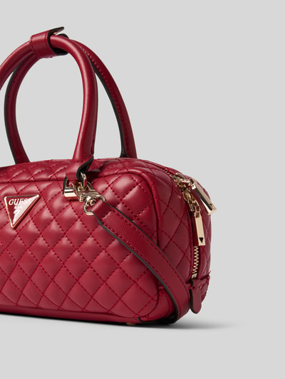 Guess Crossbodytas met doorgestikte naden, model 'RIANEE' Rood - 2