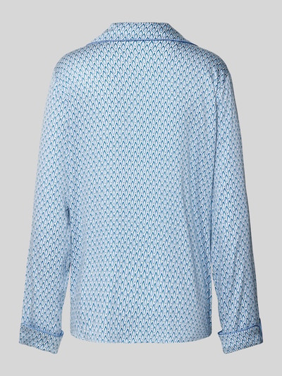 CCDK Copenhagen Pyjamatop met resortkraag, model 'Josephine' Blauw - 3