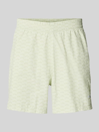 BLKVIS Korte regular fit broek met labelstitching Lichtgroen - 2