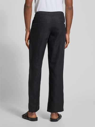 Knowledge Cotton Apparel Loose Fit Hose mit Tunnelzug Black 5