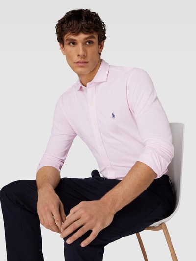 Polo Ralph Lauren Slim Fit Freizeithemd mit Kentkragen Pink 3