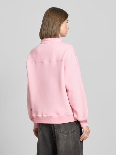 OH APRIL Sweatshirt mit Stehkragen und Reißverschluss Modell 'Georgia' Hellrosa 5