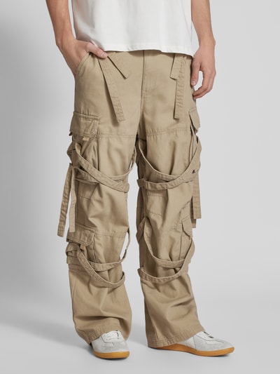 REVIEW Baggy Fit Cargohose mit Gesäßtaschen Beige 4