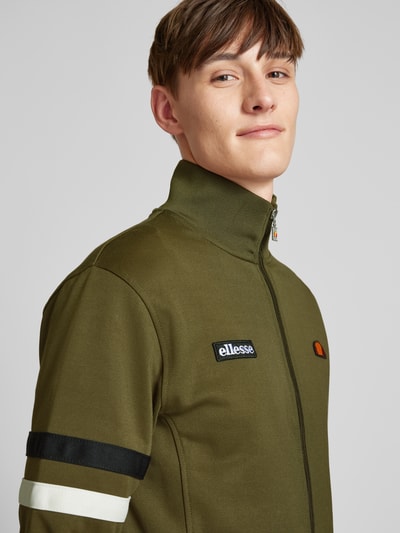 Ellesse Sweatjacke mit gerippten Abschlüssen Khaki 3