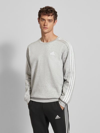 ADIDAS SPORTSWEAR Sweatshirt mit Label-Stitching Hellgrau 4