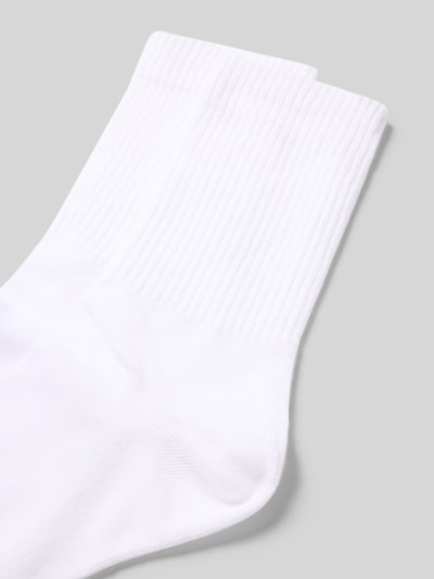 SNOCKS Socken mit elastischem Bund Modell 'Crew' im 2er-Pack Weiss 2