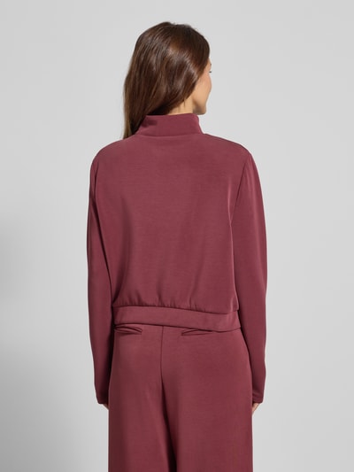 Guess Activewear Sweatshirt met opstaande kraag, model 'OLYMPE' Bordeaux - 5