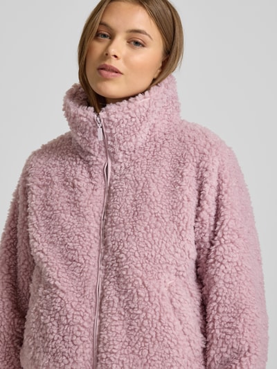 Mazine Teddyjacke mit Stehkragen und Reißverschluss Rosa 3