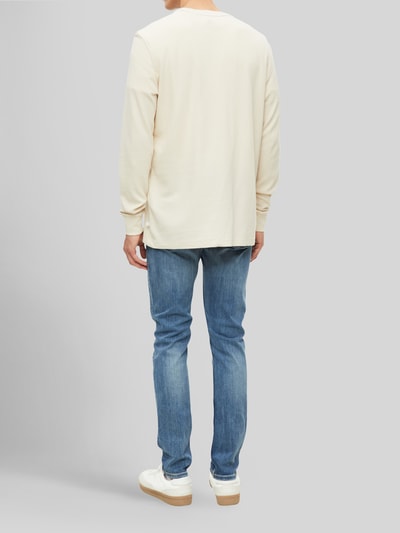 s.Oliver RED LABEL Regular fit shirt met lange mouwen van puur katoen Beige - 4