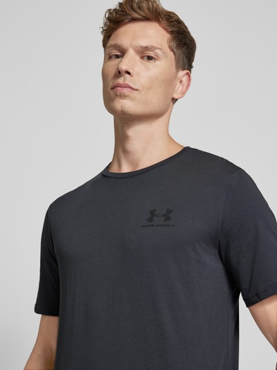 Under Armour T-shirt z nadrukiem z logo model ‘SPORTSTYLE’ Czarny 3