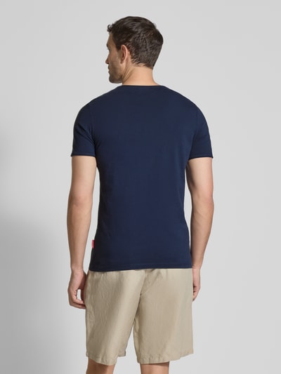 JOOP! Jeans T-Shirt mit geripptem Rundhalsausschnitt Modell 'Cesare' Marine 5