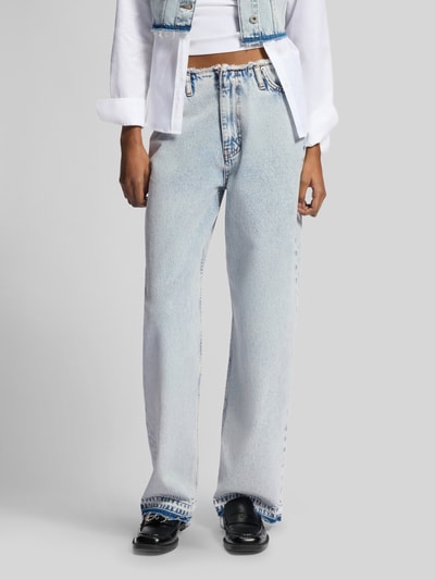 HUGO Blue Loose Fit Jeans aus reiner Baumwolle Modell 'LENI' Jeansblau 4