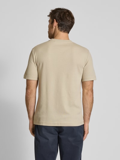 Tom Tailor Regular Fit T-Shirt aus Baumwoll-Mix Beige 5