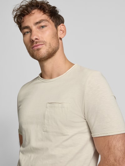 s.Oliver RED LABEL Regular Fit T-Shirt aus reiner Baumwolle Offwhite 3