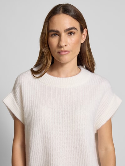 Herzensangelegenheit Gebreide spencer van een mix van kasjmier en katoen Offwhite - 3