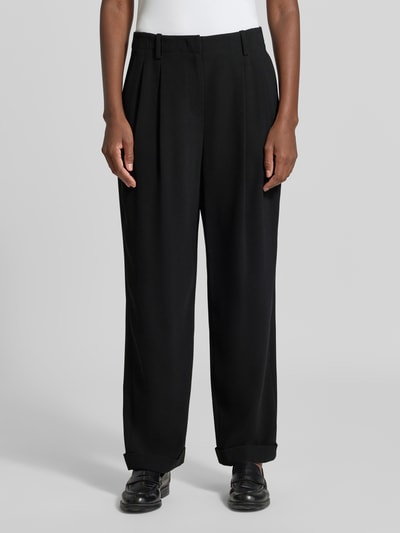 Armani Exchange Relaxed Fit Stoffhose mit Kellerfalten Black 4