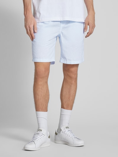 Jack & Jones Sweatshorts met tunnelkoord, model 'JAIDEN' Lichtblauw - 4