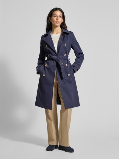 Christian Berg Woman Selection Trenchcoat mit Taillengürtel Dunkelblau 1