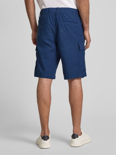 BOSS Orange Relaxed Fit Cargoshorts aus Leinen-Mix Modell 'Sisla' Royal 5