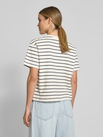 JAKE*S STUDIO WOMAN Cropped T-Shirt mit geripptem Rundhalsausschnitt Lagune 5