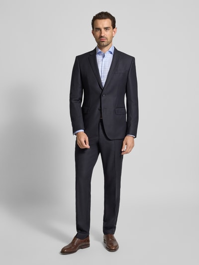 Seidensticker Slim fit zakelijk overhemd met kentkraag Bleu - 1