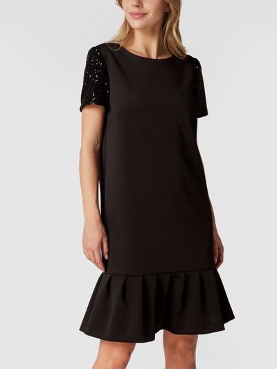 Swing Cocktailkleid mit Pailletten Schwarz 4