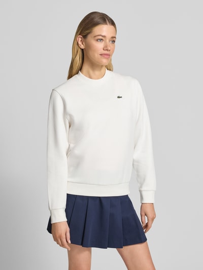 Lacoste Relaxed Fit Sweatshirt aus Baumwoll-Mix Offwhite 4